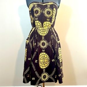 Zachary’s Smile White Label Compass Strapless Mini Dress Size 0